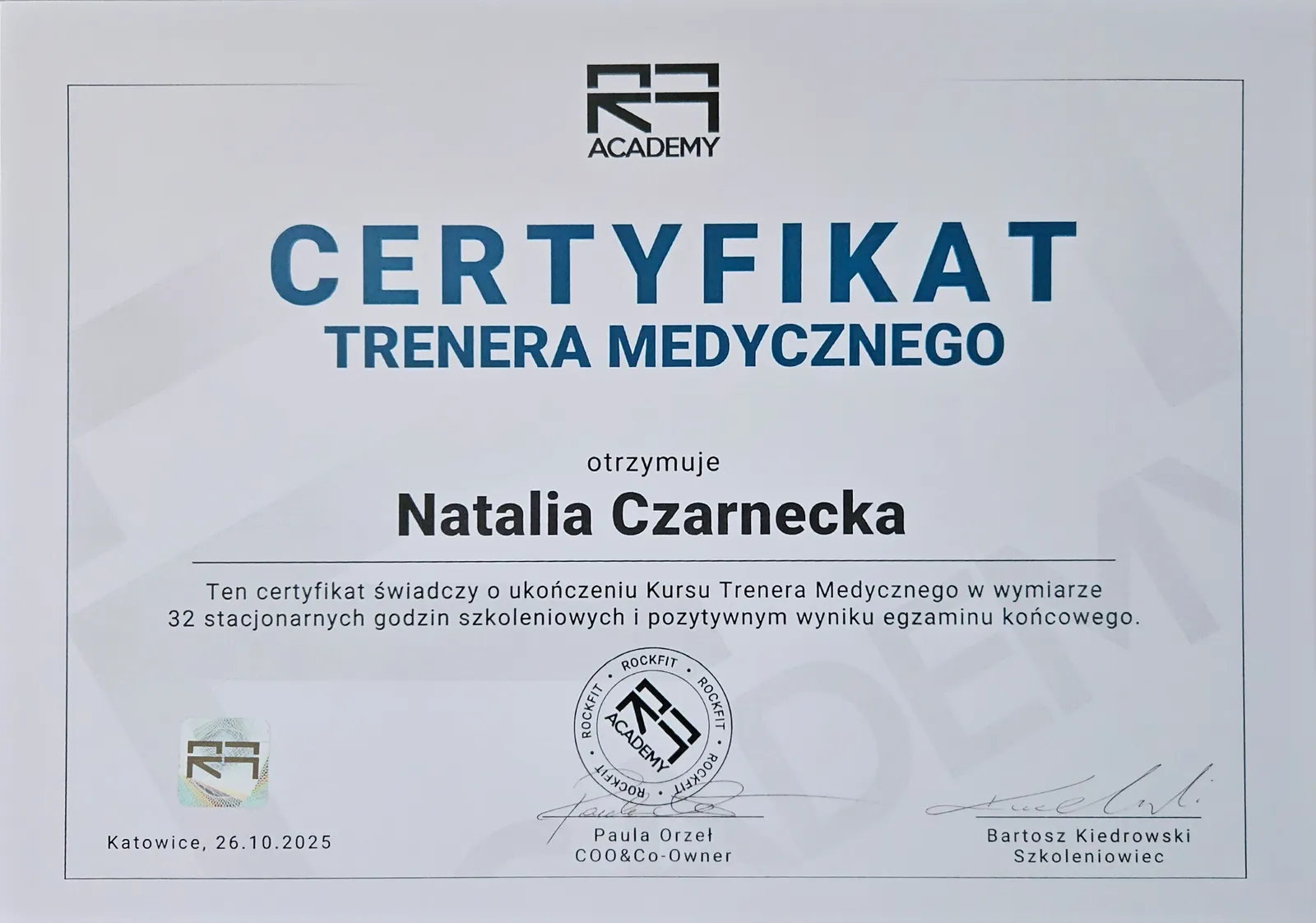 Trener medyczny