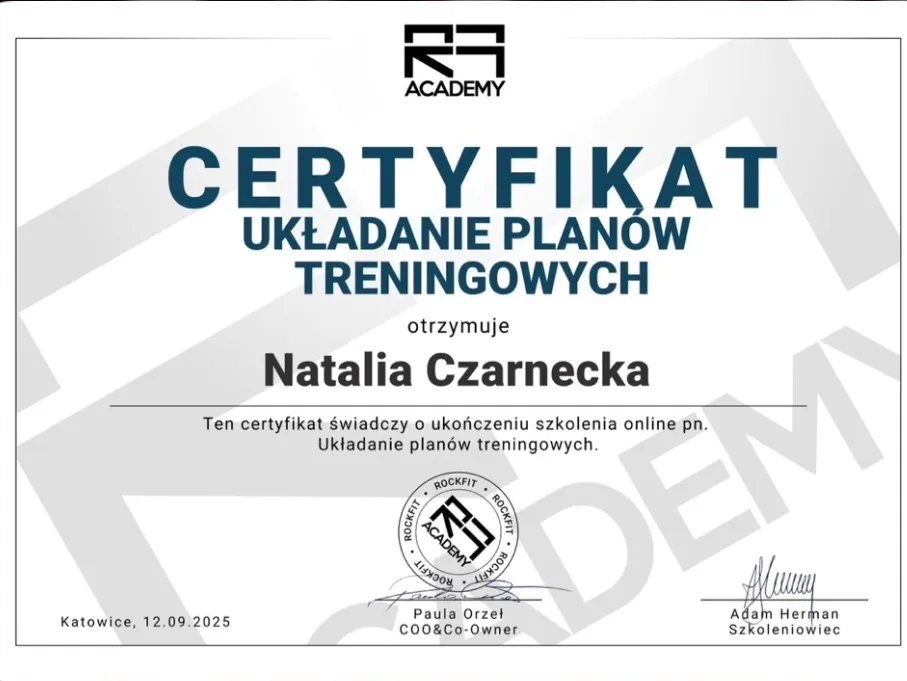 Układanie planów treningowych